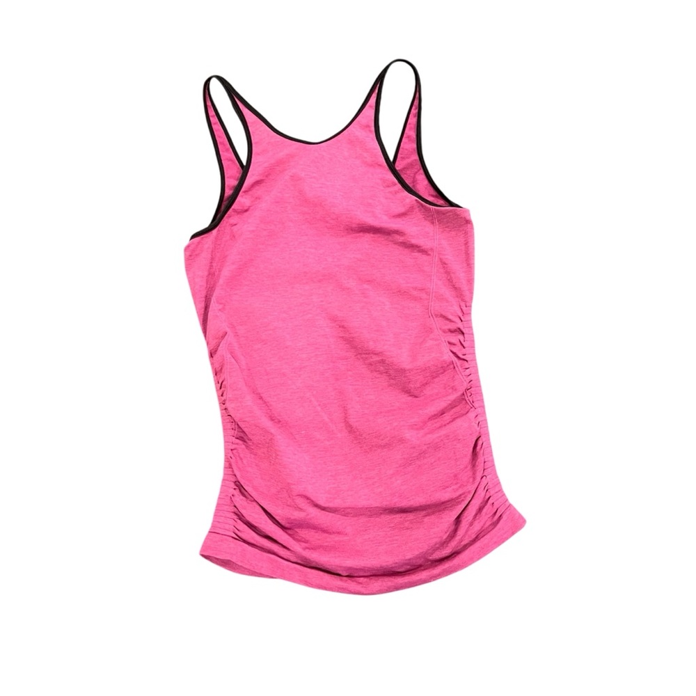 Lululemon Athletica In the Flow Pink Fitted Sleeveless Tank Top